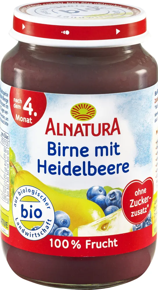 Birne mit Heidelbeere (ab 4. Monat)