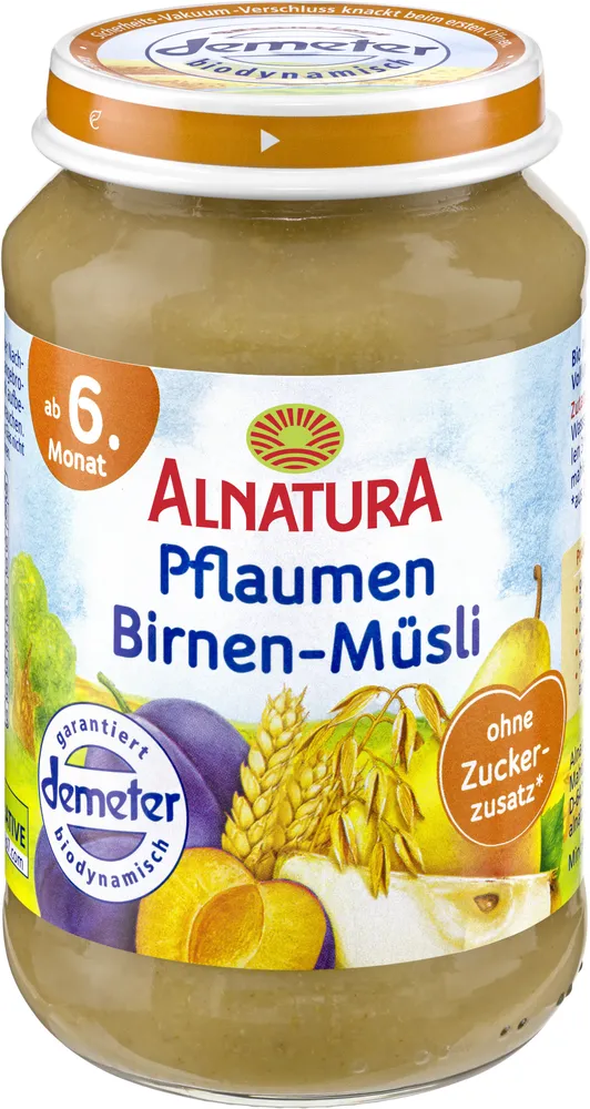 Pflaumen-Birnen-Müsli
