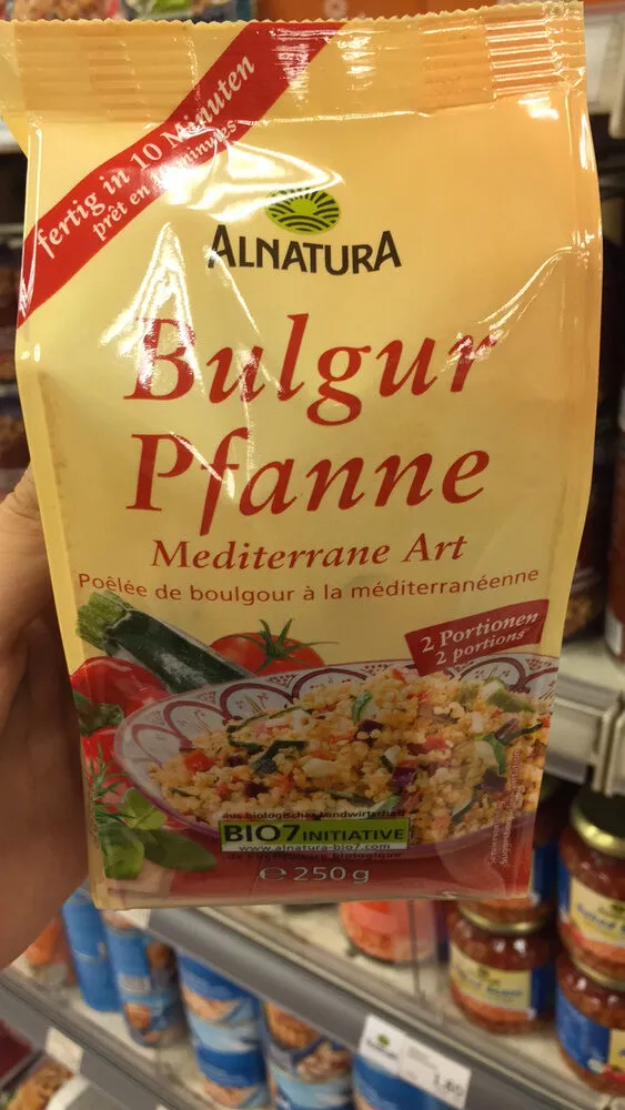 Poêlée de boulgour à la méditerranéenne 2 portions