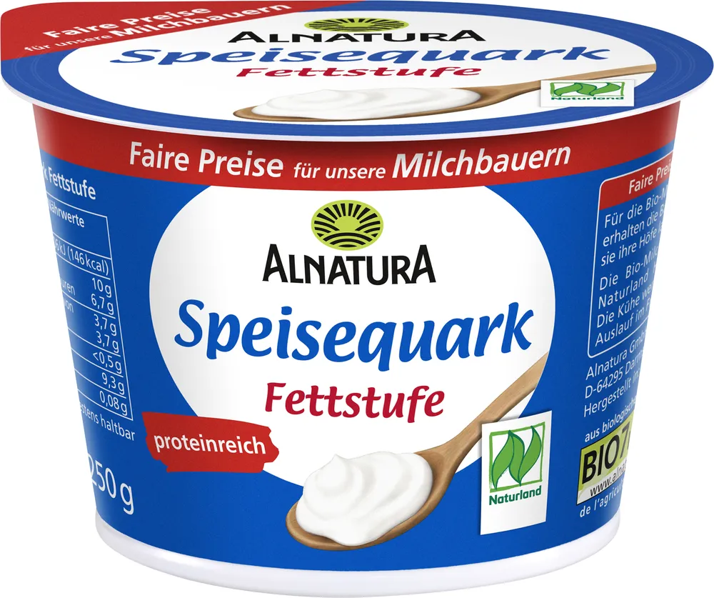 Weidemilch Quark Fettstufe