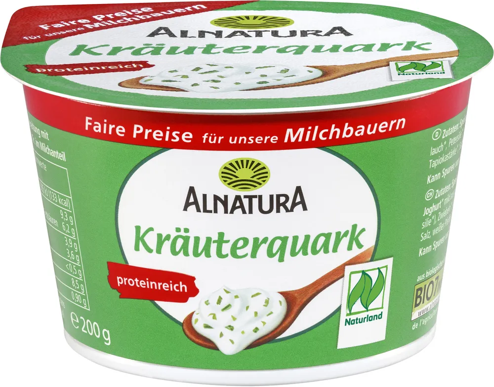 Alnatura Weidemilch Kräuterquark 4104420136069 Bio  Speisequarkzubereitung mit Kräutern
