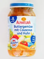 Buttergemüse mit Couscous und Huhn
