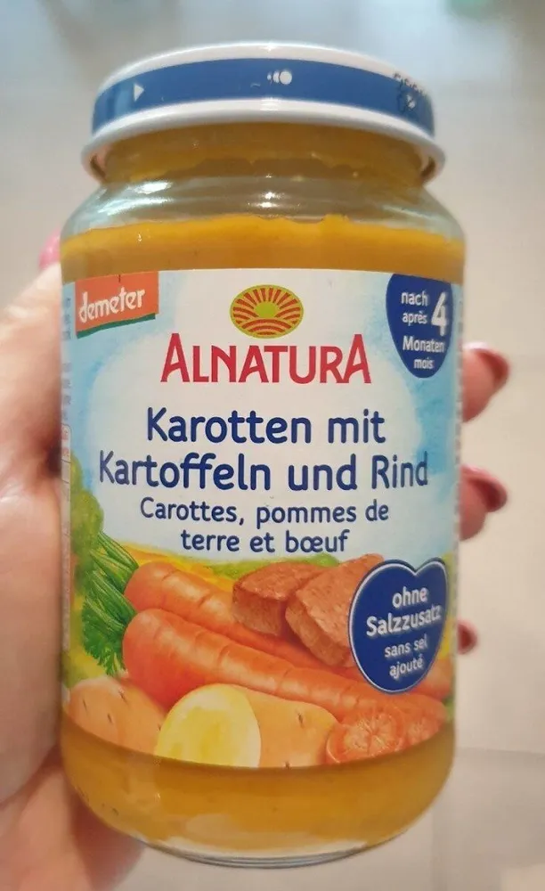 Alnatura Karotten mit Kartoffeln und Rind