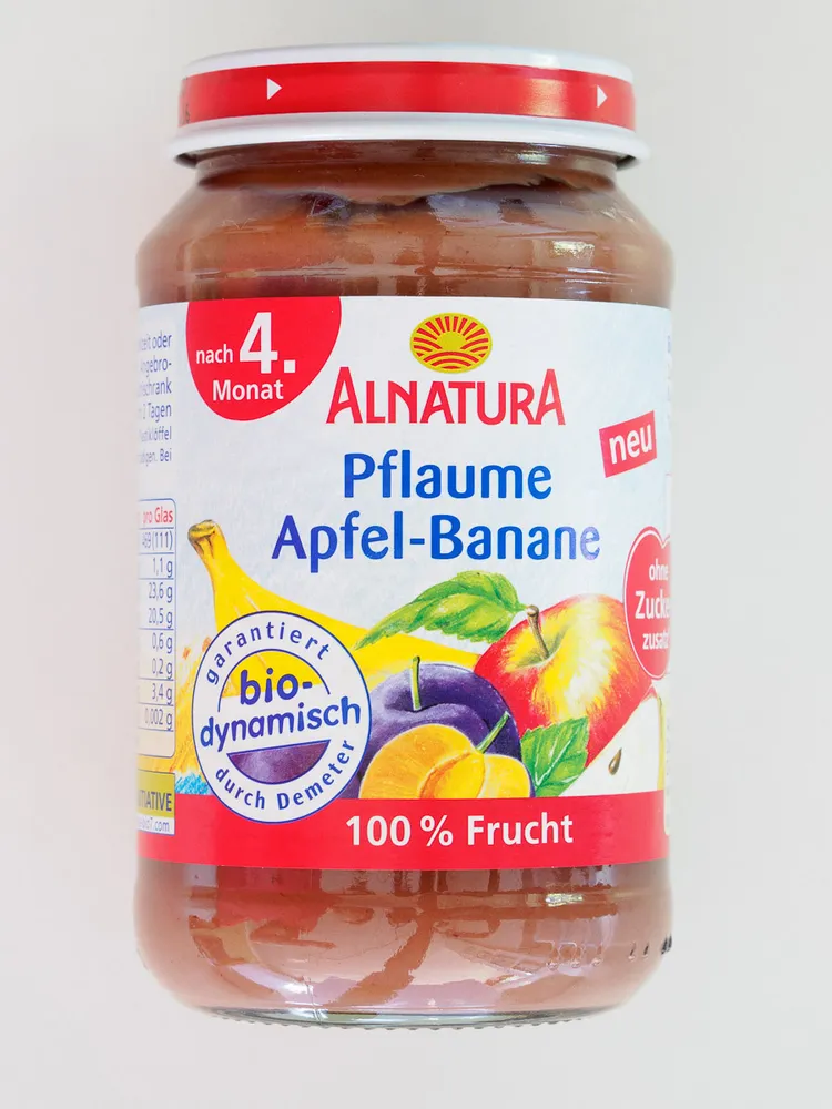 Pflaume Apfel-Banane