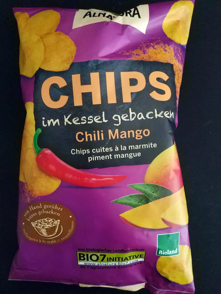 Chips im Kessel gebacken Chili Mango