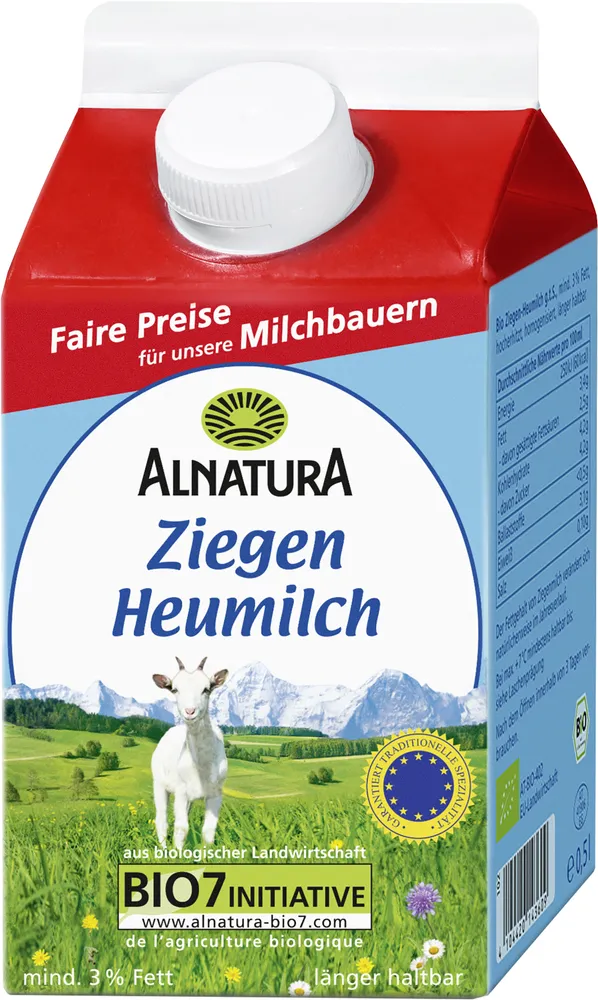 Ziegen Heumilch
