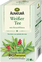 Weiß.Tee m. Rosenbl. Btl.