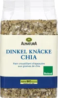 Alnatura Dinkel Knäcke Chia 4104420145566 Bio Knäckebrot mit Dinkel 57% und Chiasamen 5%