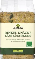 Dinkel Knäcke Käse Kürbiskern