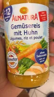 Légumes, riz et poulet