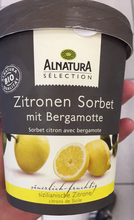 Sorbet citron avec bergamote