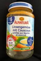 Lentilles aux légumes et couscous