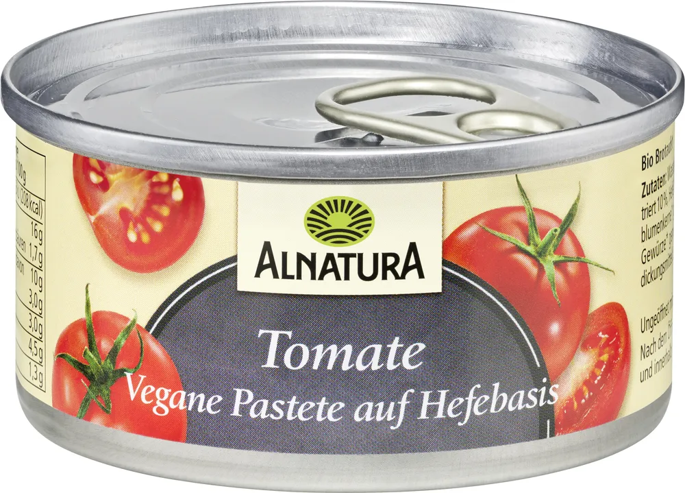 Vegane Pastete auf Hefe-Basis Tomat