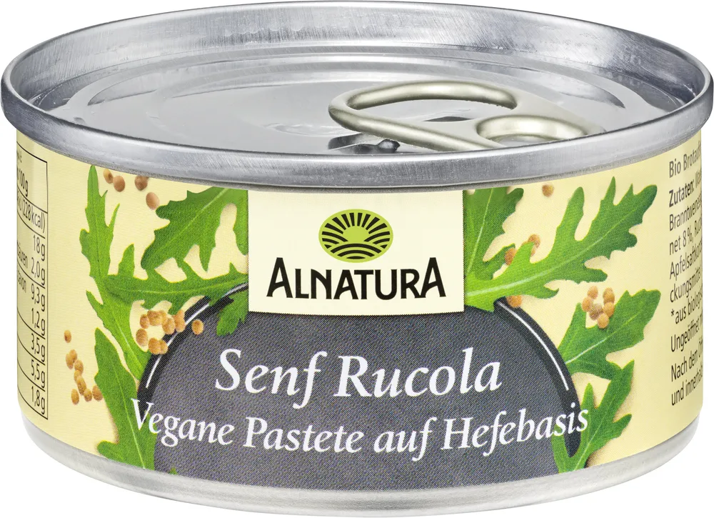 Vegane Pastete auf Hefe-Basis Senf
