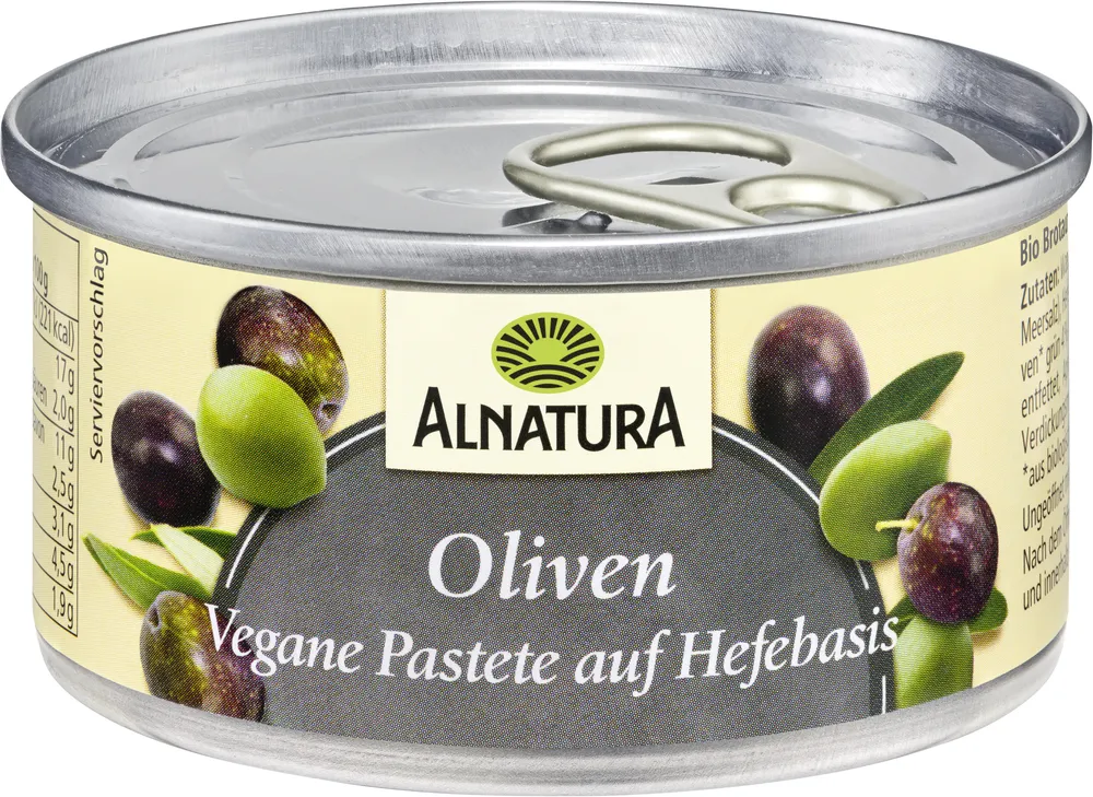 Vegane Pastete auf Hefe-Basis Olive