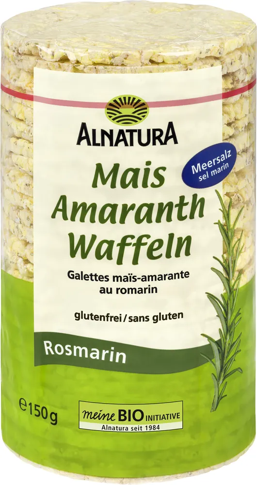 Mais-Amaranth Waffeln Rosmarin
