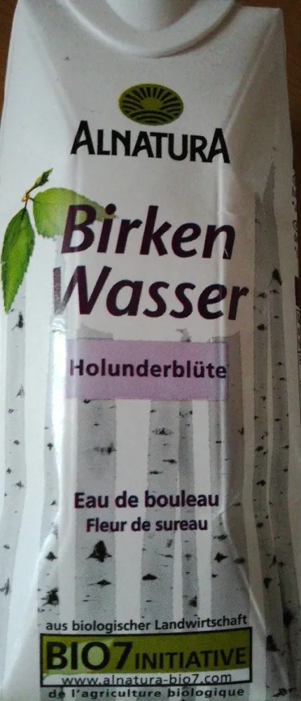 Birken Wasser Holunderblüte