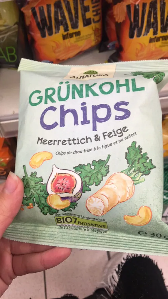 Grünkohl Chips Meerrettich & Feige