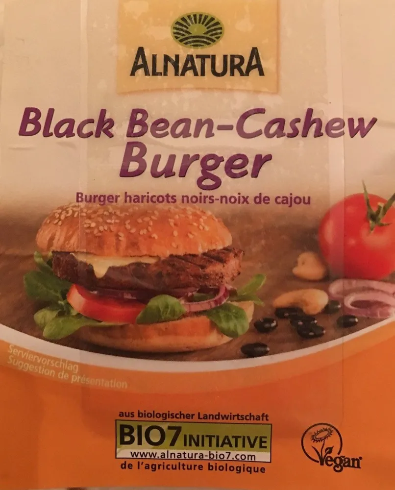 Alnatura Black Bean cashew Burger