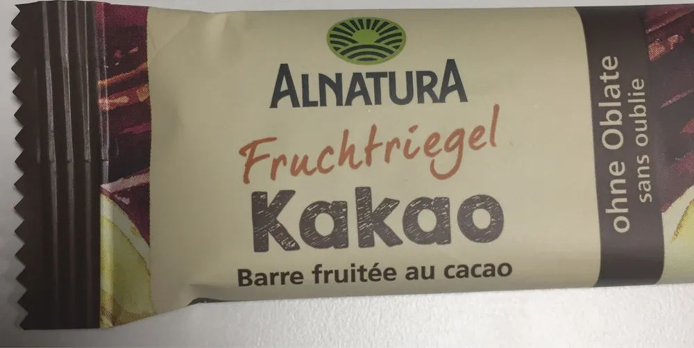 Barre fruitee au cacao