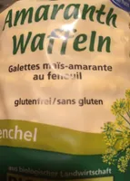 Bio Maiswaffeln mit Amaranth und Fenchelsamen, glutenfrei