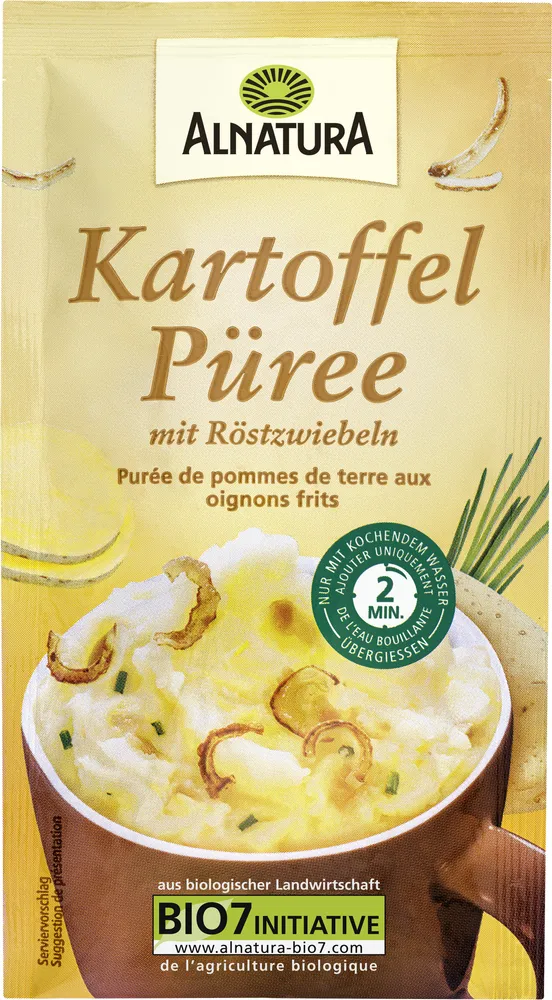 Kartoffel Püree mit Röstzwiebeln