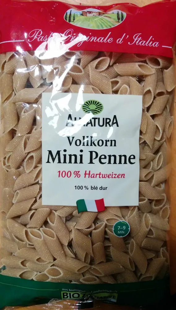 Vollkorn mini penne