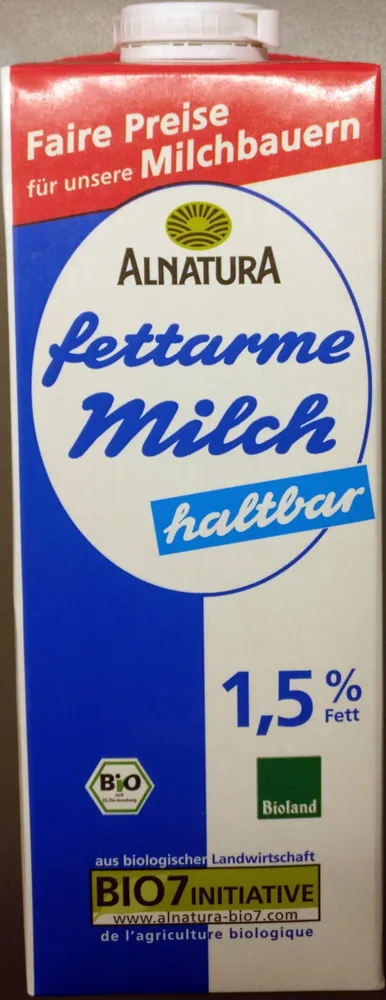 fettarme Milch haltbar