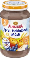 Apfel-Heidelbeer-Müsli