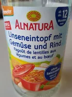 Ragoût de lentilles aux légumes et boeuf