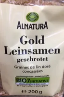 Gold leinsamen geschrotet