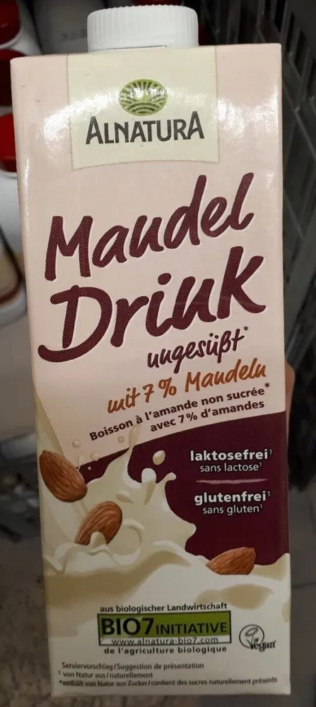 Boisson à l'amande non sucrée