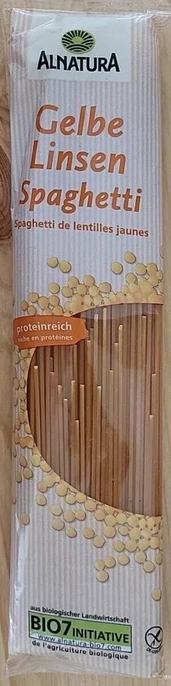 Spaghetti aux lentilles jaunes