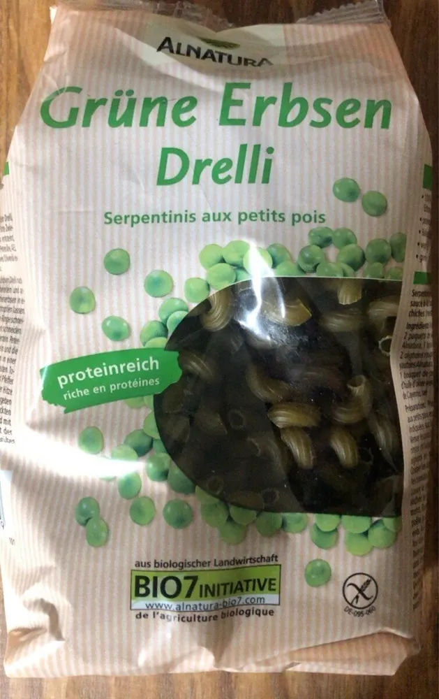Grüne Erbsen Drelli