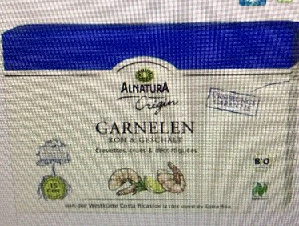 Alnatura crevettes crues décortiquées