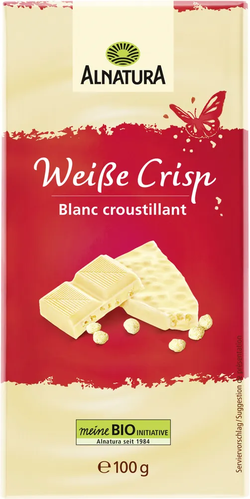 Weiße Crisp Schokolade