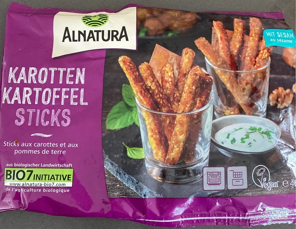 Sticks aux carottes et pommes de terre