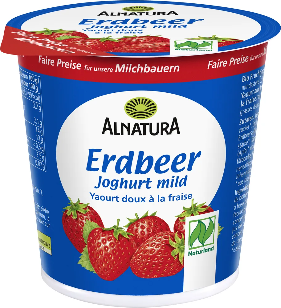 Weidemilch Joghurt Erdbeer 3,9%