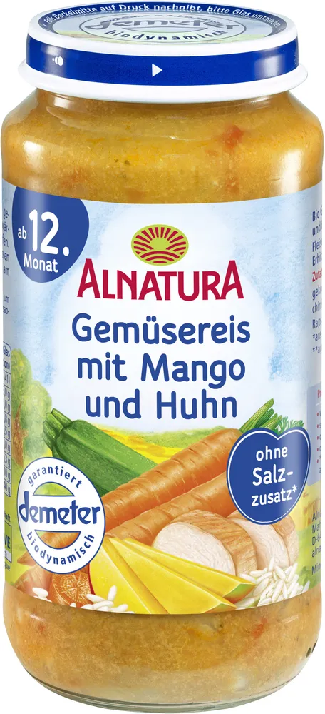 Gemüsereis mit Mango & Huhn