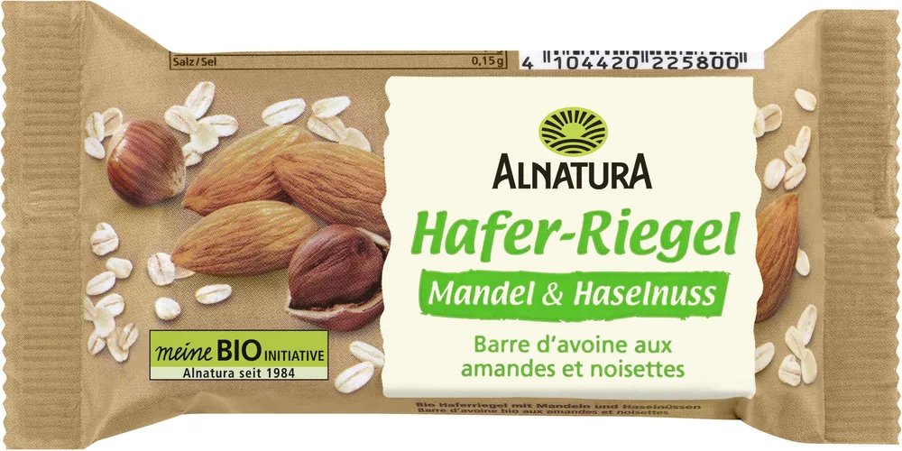 Alnatura Hafer-Riegel Mandel & Haselnuss 4104420225800 Bio Haferriegel mit Mandeln und Haselnüssen