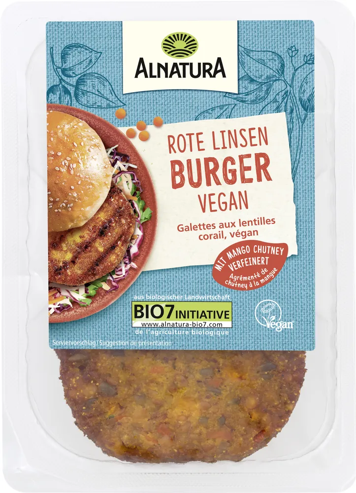 Rote Linsen Burger