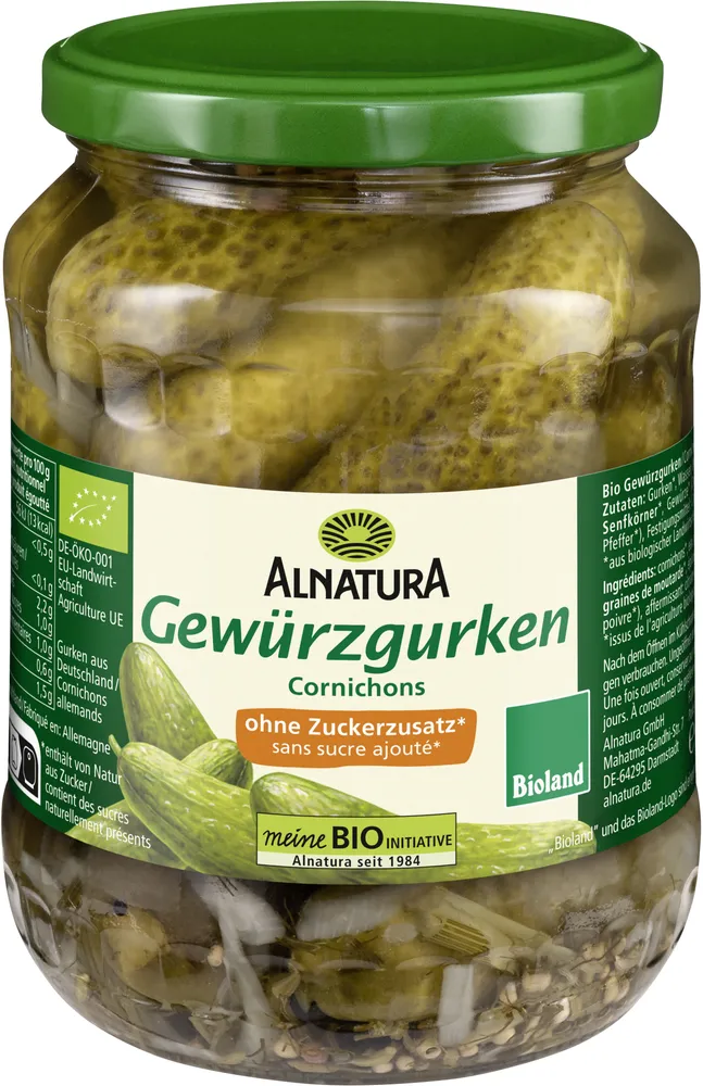 Gewürzgurken ungesüßt