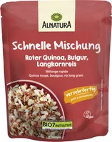 Roter Quinoa, Bulgur, Langkornreis