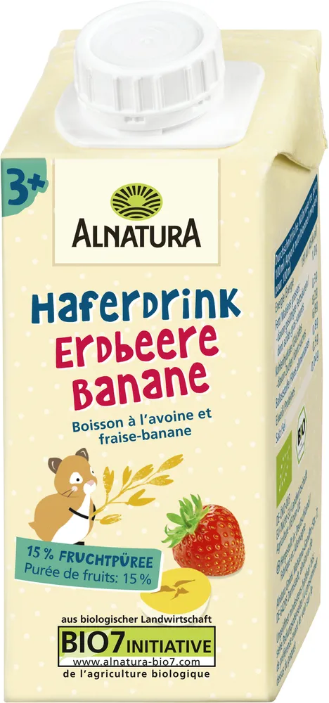 Haferdrink Erdbeere-Banane