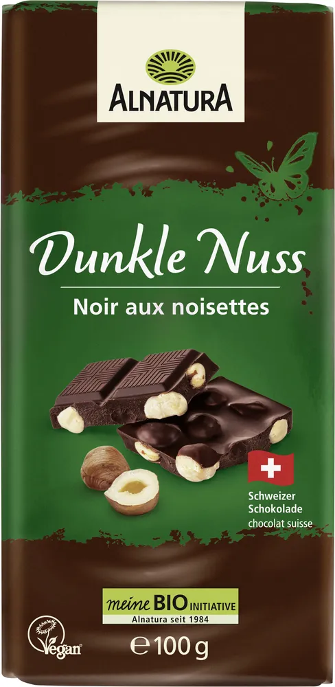 Dunkle Nuss Schokolade