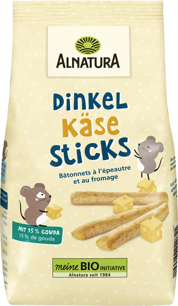 Dinkel Käse Sticks