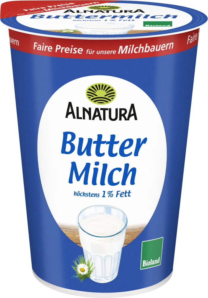 Weidemilch Buttermilch