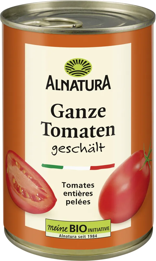 Ganze Tomaten geschält