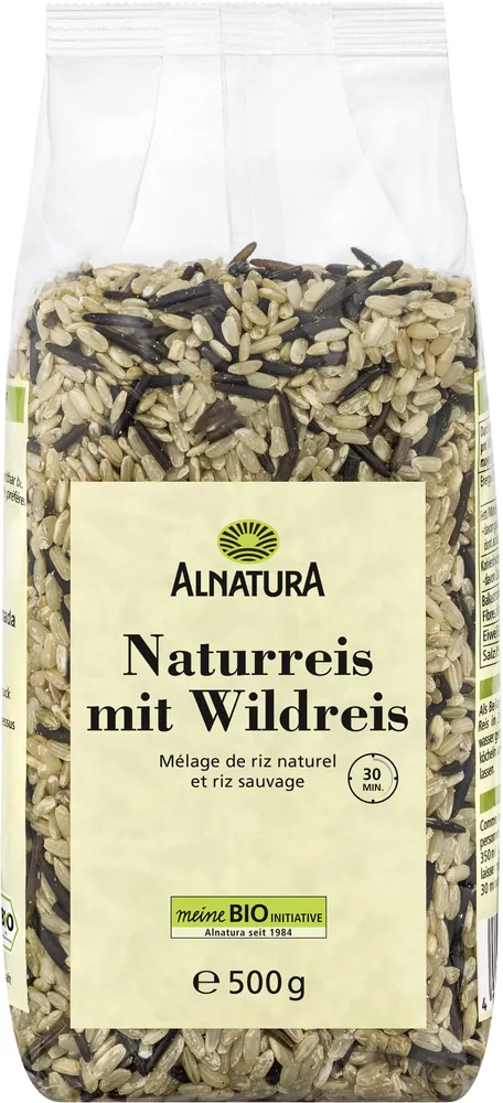 Naturreis mit Wildreis