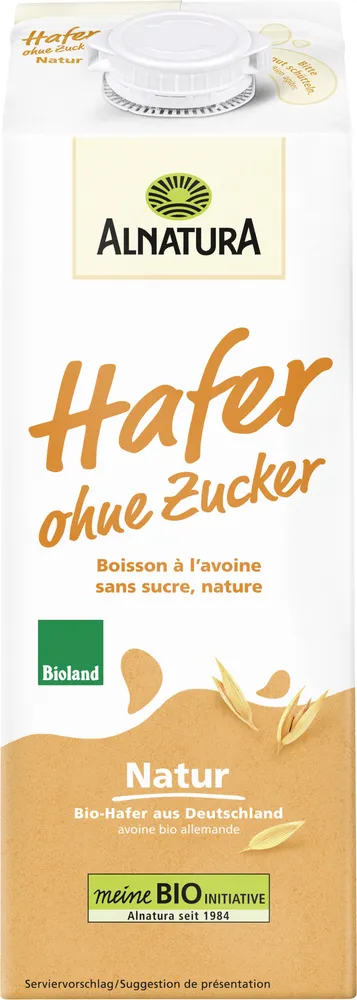 Hafer Drink ohne Zucker